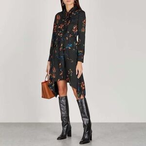 TORY BURCH Women Asymmetrical Hem Floral Cora Dress Size 0